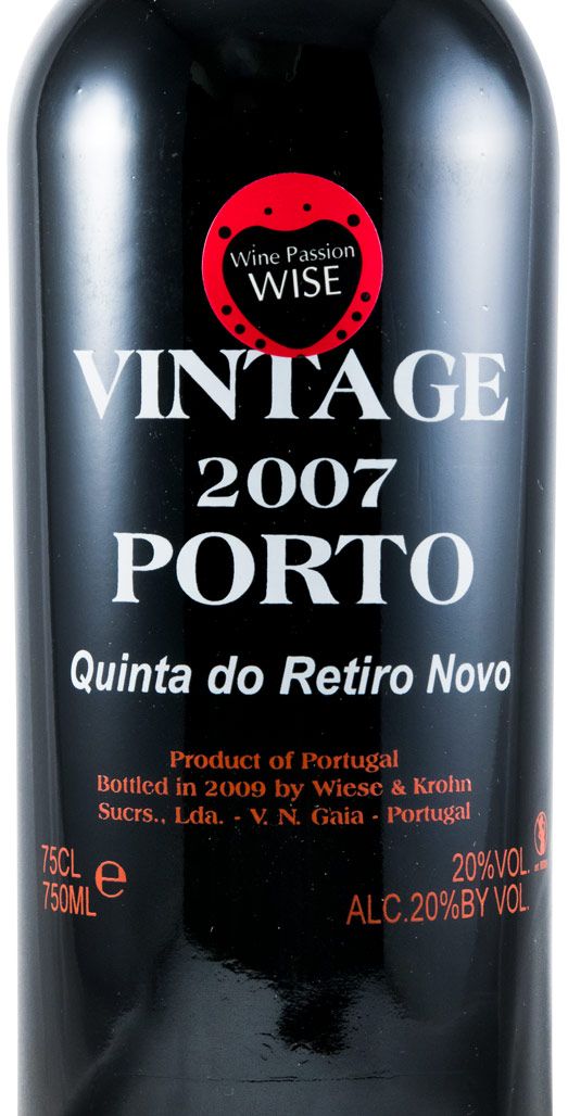 Krohn Porto Vintage 2007 Retiro Novo 750 ml